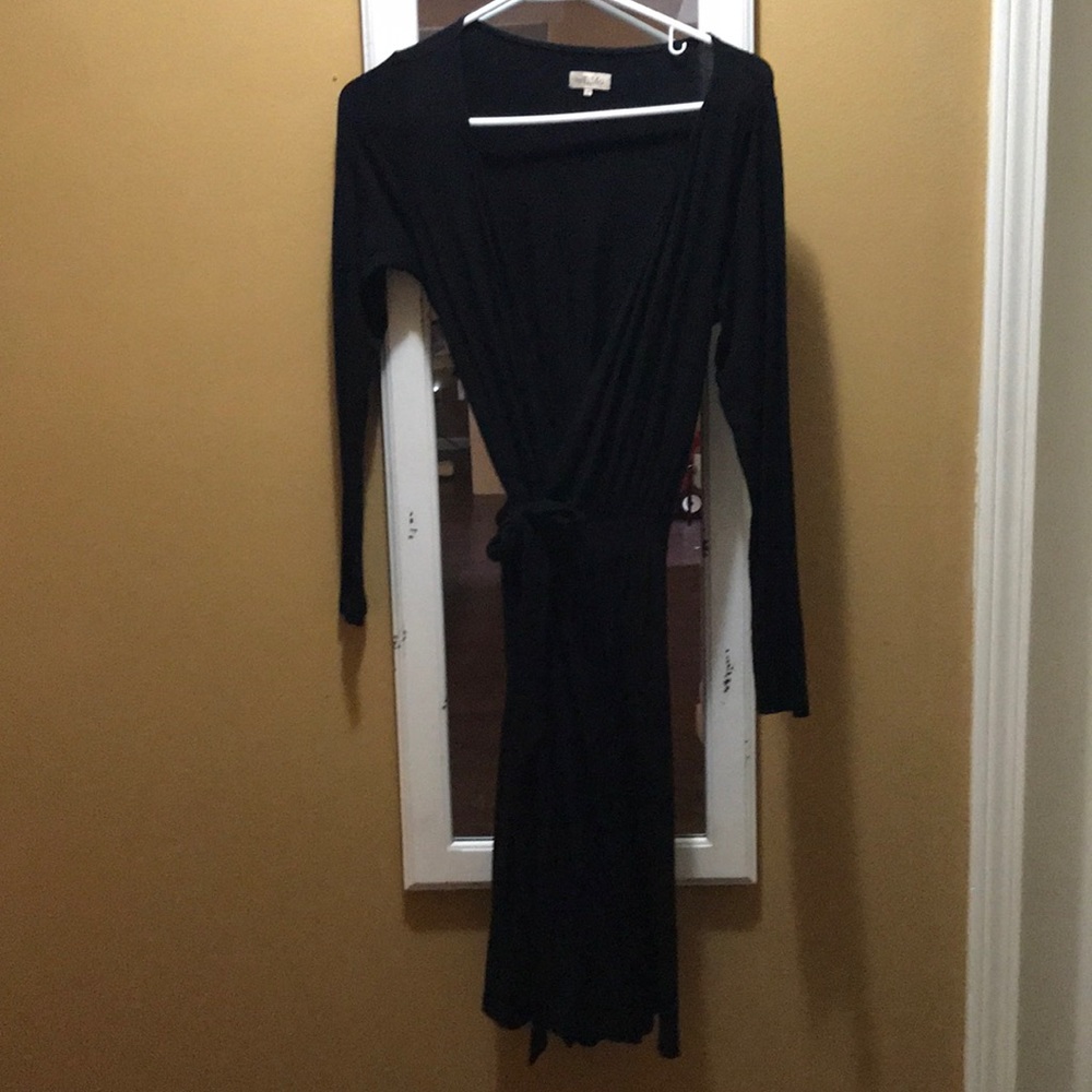 TiMo Long Sleeve Wrap Dress SZ S